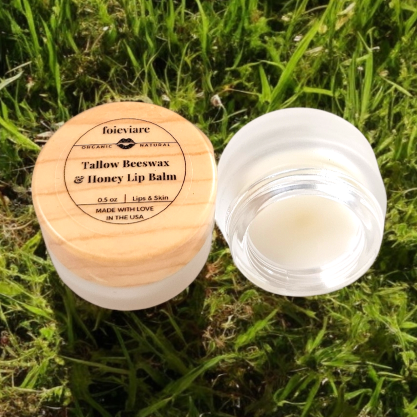 Tallow Beeswax and Honey Lip Balm