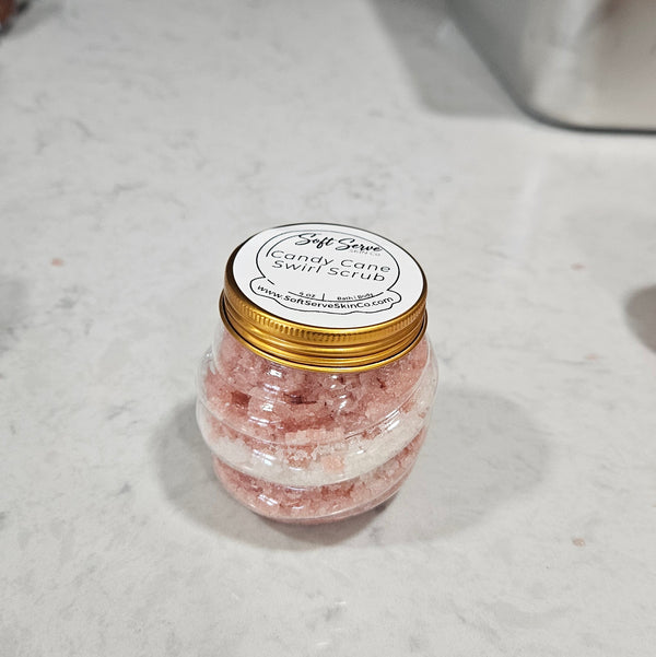 Candy Cane Swirl Scrub